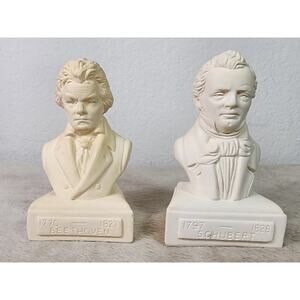 Beethoven Schubert Willis Music Composer 90's Statuette Figurine 5" Mini Bust